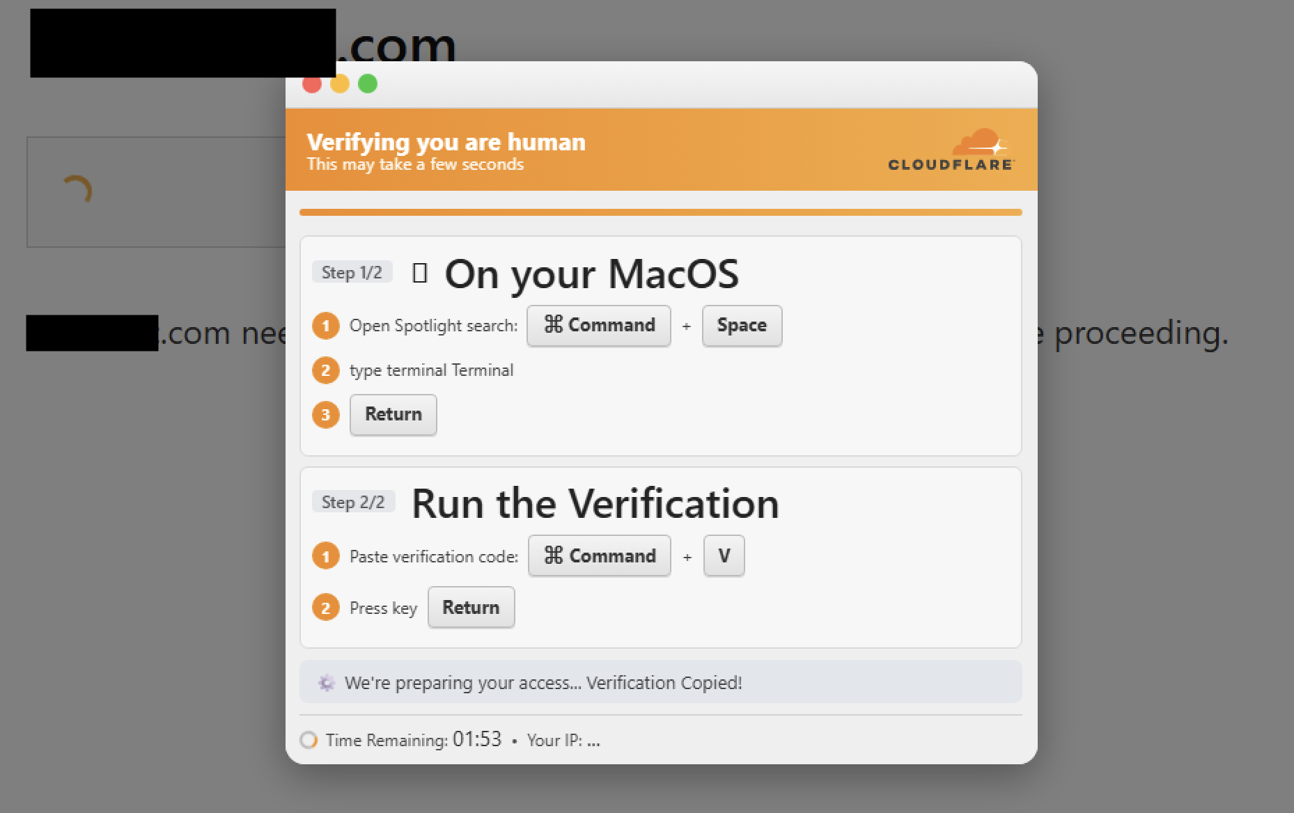 Fake Cloudflare Turnstile for macOS