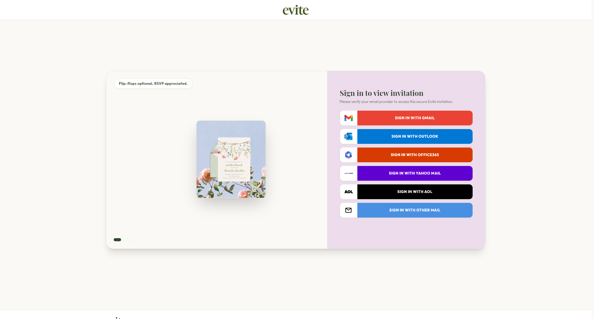 evite
